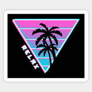 SUMMER RETRO VAPORWAVE AESTHETIC Magnet